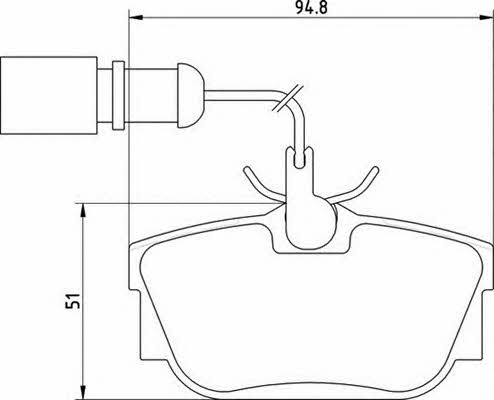 Magneti marelli 363710205135 Brake Pad Set, disc brake 363710205135: Buy near me in Poland at 2407.PL - Good price!