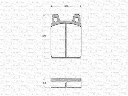 Magneti marelli 363702160105 Гальмівні колодки, комплект 363702160105: Приваблива ціна - Купити у Польщі на 2407.PL!