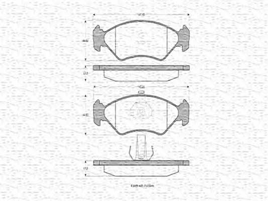 Magneti Marelli 363702160332 Scheibenbremsbeläge, Set 363702160332: Kaufen Sie zu einem guten Preis in Polen bei 2407.PL!