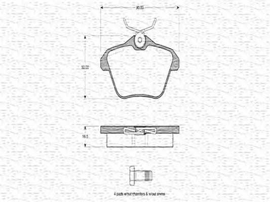 Magneti marelli 363702160359 Brake Pad Set, disc brake 363702160359: Buy near me in Poland at 2407.PL - Good price!