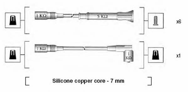 Magneti marelli 941075180556 Дроти високовольтні, комплект 941075180556: Приваблива ціна - Купити у Польщі на 2407.PL!