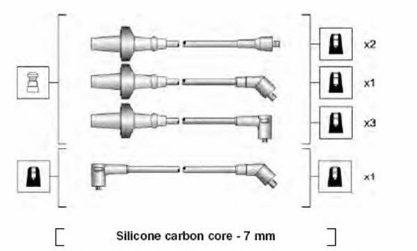 Magneti marelli 941318111000 Ignition cable kit 941318111000: Buy near me in Poland at 2407.PL - Good price!