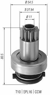 Magneti marelli 940113020308 Freewheel gear, starter 940113020308: Buy near me at 2407.PL in Poland at an Affordable price!