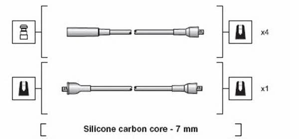 Magneti marelli 941318111232 Ignition cable kit 941318111232: Buy near me in Poland at 2407.PL - Good price!