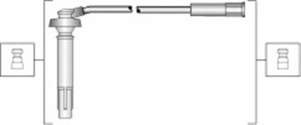Spark plug leads Subaru Impreza: 941318111309 Magneti marelli Ignition lead set