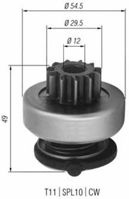 Magneti marelli 940113020352 Бендикс стартера 940113020352: Отличная цена - Купить в Польше на 2407.PL!