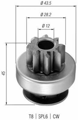 Magneti marelli 940113020362 Бендикс стартера 940113020362: Отличная цена - Купить в Польше на 2407.PL!