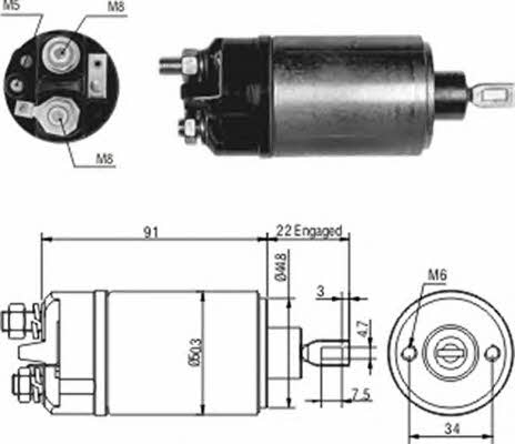 Magneti marelli 940113050167 Przekaźnik rozrusznika ze zworą wciąganą 940113050167: Dobra cena w Polsce na 2407.PL - Kup Teraz!