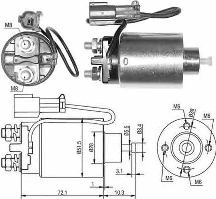 Magneti marelli 940113050482 Przekaźnik rozrusznika ze zworą wciąganą 940113050482: Dobra cena w Polsce na 2407.PL - Kup Teraz!