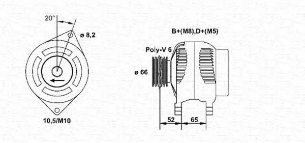 Magneti marelli 943356574010 Alternator 943356574010: Buy near me in Poland at 2407.PL - Good price!