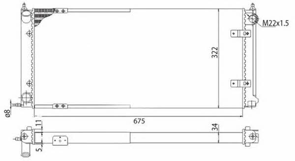 Magneti marelli 350213272003 Radiator, engine cooling 350213272003: Buy near me in Poland at 2407.PL - Good price!
