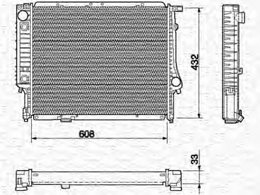 Magneti marelli 350213422000 Chłodnica, układ chłodzenia silnika 350213422000: Dobra cena w Polsce na 2407.PL - Kup Teraz!