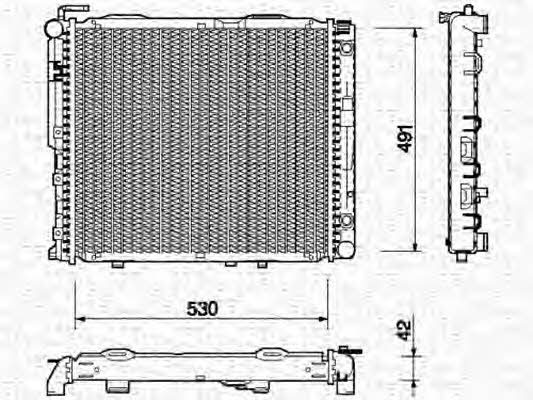 Magneti marelli 350213763000 Радіатор охолодження двигуна 350213763000: Приваблива ціна - Купити у Польщі на 2407.PL!