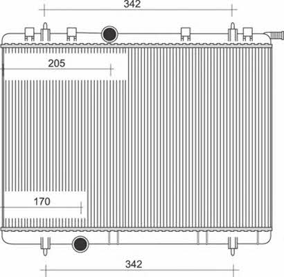 Magneti marelli 350213886000 Radiator, engine cooling 350213886000: Buy near me in Poland at 2407.PL - Good price!