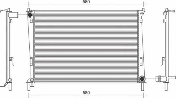 Magneti marelli 350213913000 Radiator, engine cooling 350213913000: Buy near me in Poland at 2407.PL - Good price!