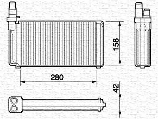 Magneti Marelli 350218051000 Wärmetauscher, innenraumheizung 350218051000: Kaufen Sie zu einem guten Preis in Polen bei 2407.PL!