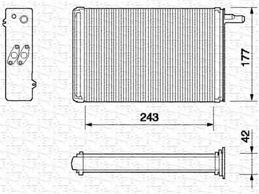 Magneti marelli 350218056000 Heat exchanger, interior heating 350218056000: Buy near me at 2407.PL in Poland at an Affordable price!