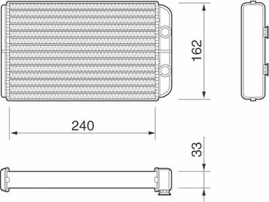 Magneti marelli 350218064000 Радиатор отопителя салона 350218064000: Отличная цена - Купить в Польше на 2407.PL!