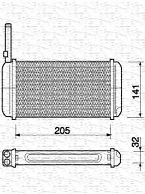 Magneti marelli 350218156000 Радіатор опалювача салону 350218156000: Приваблива ціна - Купити у Польщі на 2407.PL!