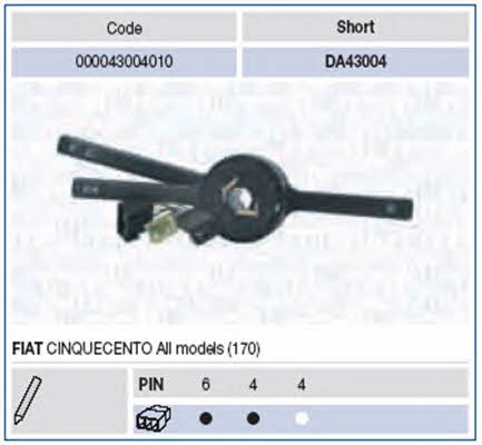 Переключатель подрулевой Magneti marelli 000043004010