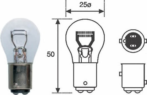 Magneti marelli 008528100000 Glow bulb P21/5W 12V 21/5W 008528100000: Buy near me at 2407.PL in Poland at an Affordable price!