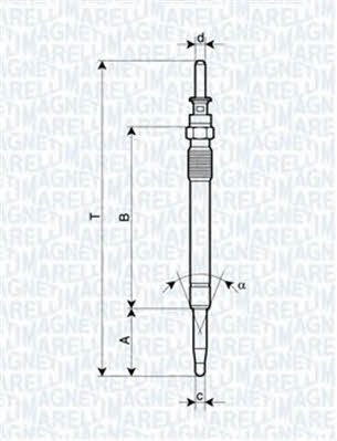 Glühkerze Magneti marelli 062900078304