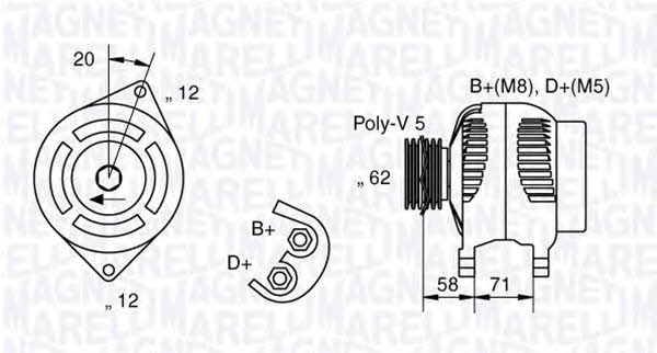 Magneti Marelli 063321485010 Generator 063321485010: Kaufen Sie zu einem guten Preis in Polen bei 2407.PL!