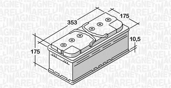 Akumulator Magneti marelli 12V 85AH 720A(EN) P+ Magneti marelli 068085072030