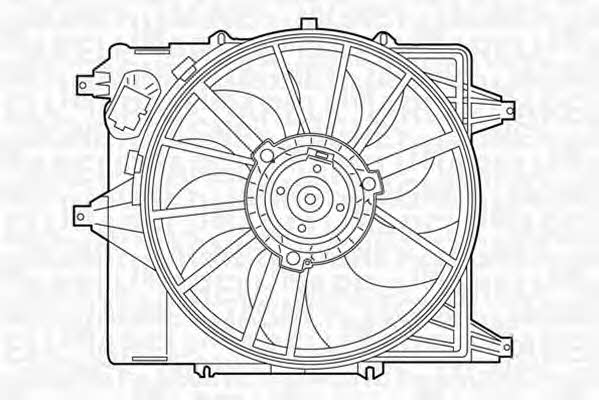 Magneti marelli 069422345010 Hub, engine cooling fan wheel 069422345010: Buy near me at 2407.PL in Poland at an Affordable price!
