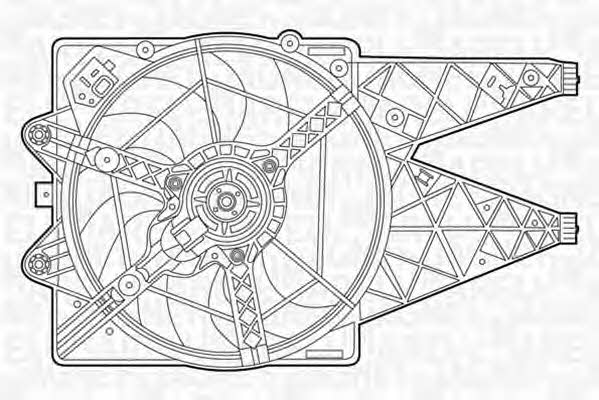 Magneti marelli 069422452010 Hub, engine cooling fan wheel 069422452010: Buy near me at 2407.PL in Poland at an Affordable price!