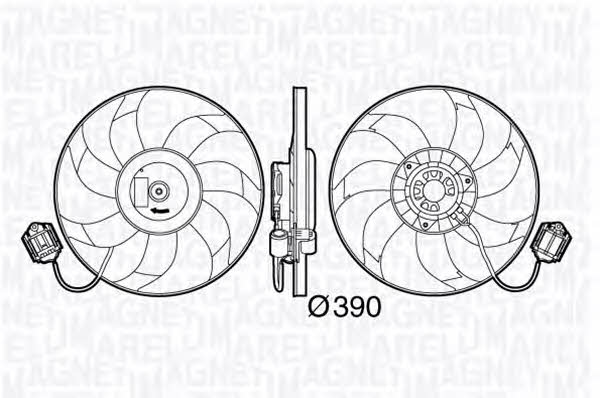 Magneti marelli 069422585010 Hub, engine cooling fan wheel 069422585010: Buy near me in Poland at 2407.PL - Good price!
