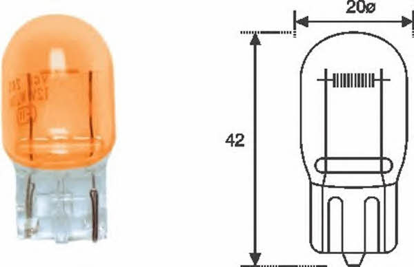 Лампа розжарювання жовта WY21W 12V 21W Magneti marelli 002052300000