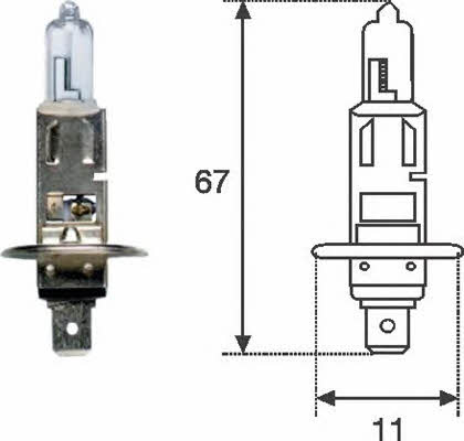 Magneti marelli 002561100000 Лампа галогенна 12В H1 100Вт 002561100000: Приваблива ціна - Купити у Польщі на 2407.PL!