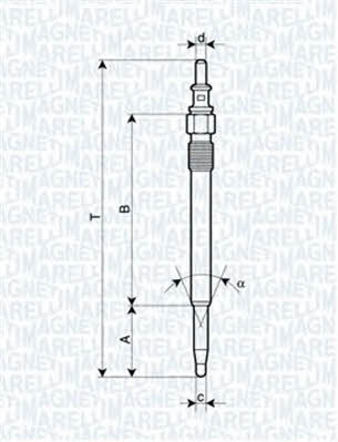 Magneti marelli 062900052304 Glow plug 062900052304: Buy near me in Poland at 2407.PL - Good price!