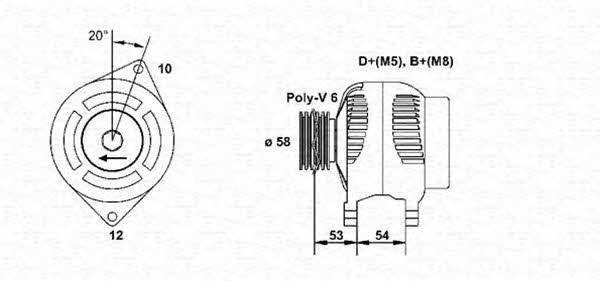 Magneti marelli 063377003010 Alternator 063377003010: Buy near me in Poland at 2407.PL - Good price!