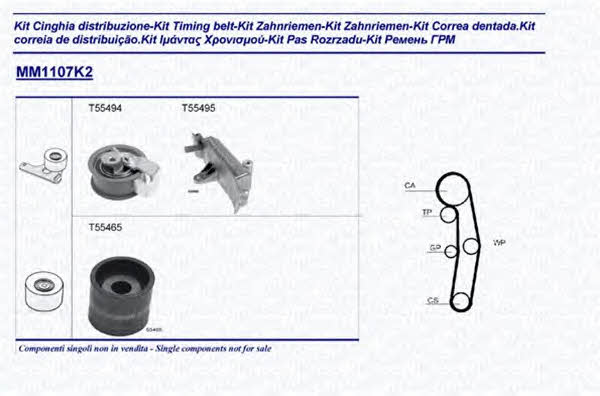 Magneti marelli 341311071102 Zestaw paska rozrządu 341311071102: Dobra cena w Polsce na 2407.PL - Kup Teraz!