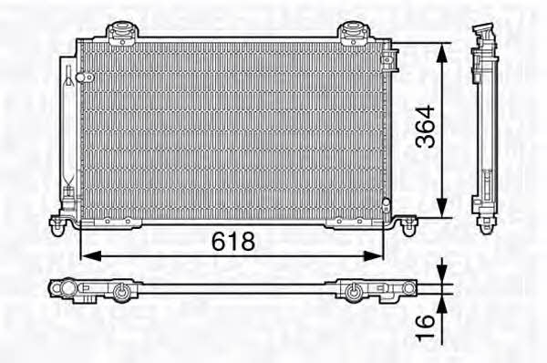 Magneti marelli 350203681000 Радиатор кондиционера (Конденсатор) 350203681000: Отличная цена - Купить в Польше на 2407.PL!