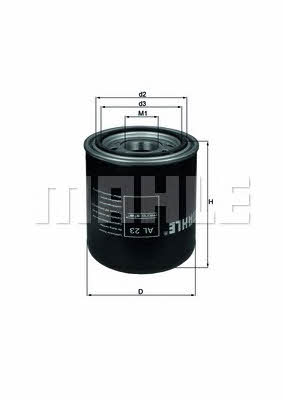 Mahle/Knecht AL 23 Moisture dryer filter AL23: Buy near me in Poland at 2407.PL - Good price!