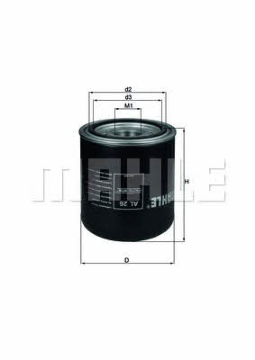 Mahle/Knecht AL 26 Moisture dryer filter AL26: Buy near me in Poland at 2407.PL - Good price!