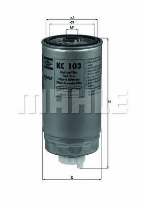 Mahle/Knecht KC 103 Fuel filter KC103: Buy near me in Poland at 2407.PL - Good price!