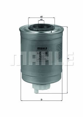 Mahle/Knecht KC 109 Fuel filter KC109: Buy near me in Poland at 2407.PL - Good price!