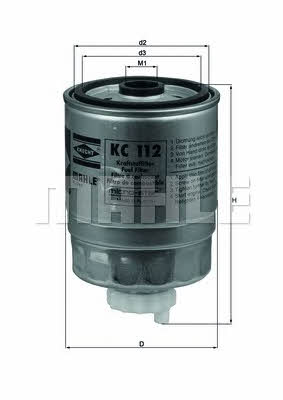 Mahle/Knecht KC 112 Топливный фильтр KC112: Купить в Польше - Отличная цена на 2407.PL!