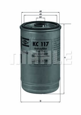 Mahle/Knecht KC 117 Топливный фильтр KC117: Отличная цена - Купить в Польше на 2407.PL!