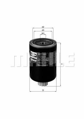 Mahle/Knecht KC 191 Fuel filter KC191: Buy near me in Poland at 2407.PL - Good price!