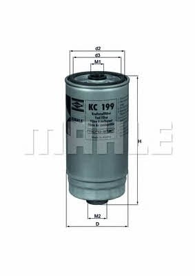 Mahle/Knecht KC 199 Fuel filter KC199: Buy near me at 2407.PL in Poland at an Affordable price!