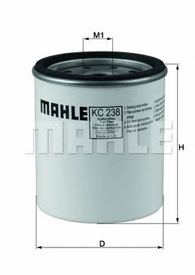 Mahle/Knecht KC 238D Фільтр палива KC238D: Приваблива ціна - Купити у Польщі на 2407.PL!