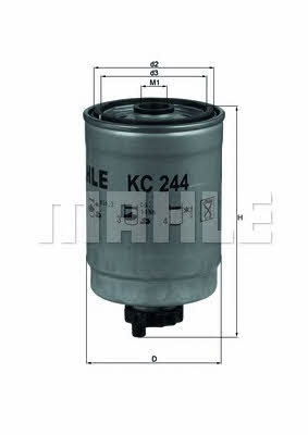 Mahle/Knecht KC 244 Kraftstofffilter KC244: Kaufen Sie zu einem guten Preis in Polen bei 2407.PL!
