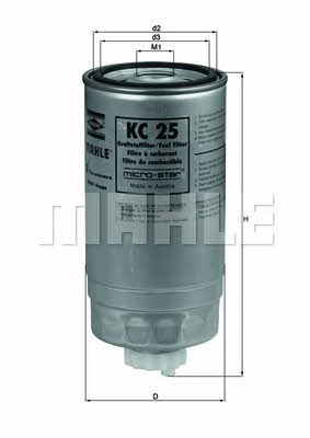 Mahle/Knecht KC 25 Fuel filter KC25: Buy near me in Poland at 2407.PL - Good price!