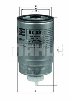 Mahle/Knecht KC 38 Фільтр палива KC38: Приваблива ціна - Купити у Польщі на 2407.PL!