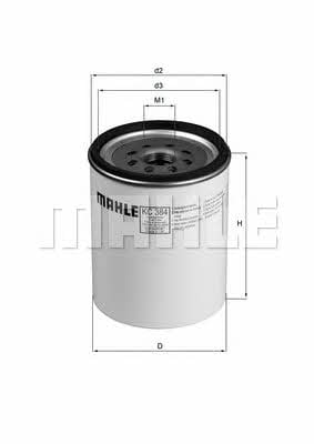 Mahle/Knecht KC 384D Fuel filter KC384D: Buy near me in Poland at 2407.PL - Good price!